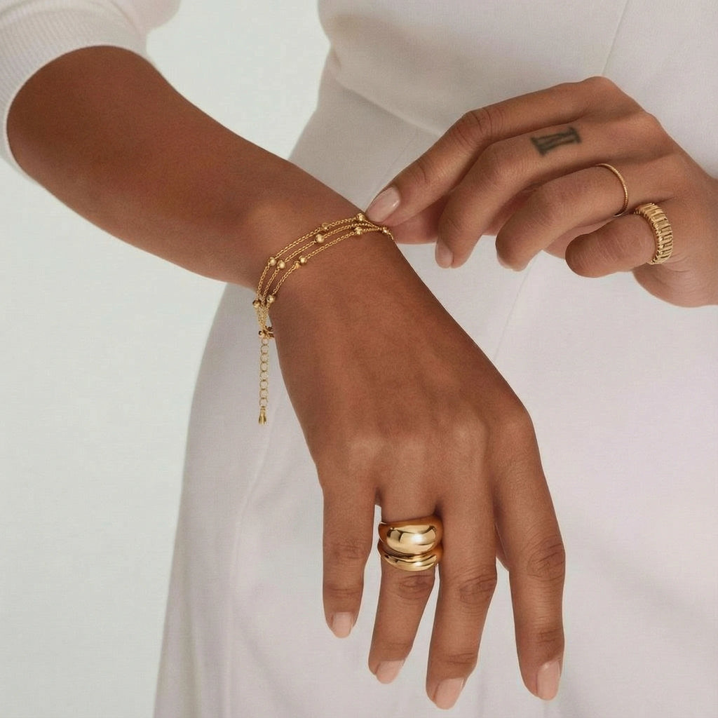 Golden Orbit Bracelet